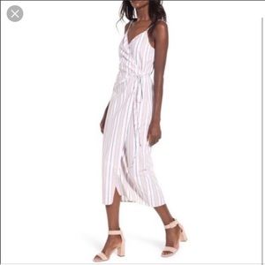 Wayf wrap midi dress